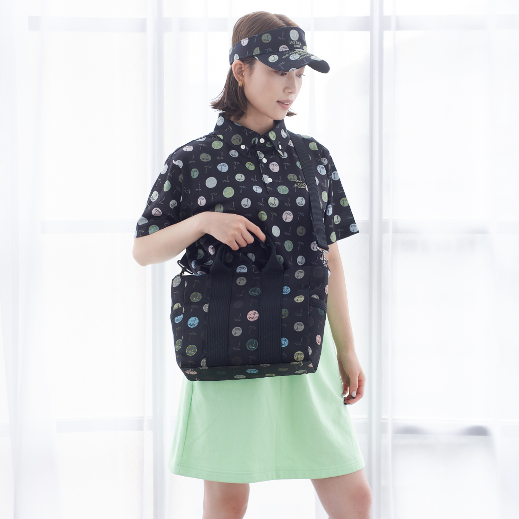 カートトート(ハーモニードットライン)／ブラック