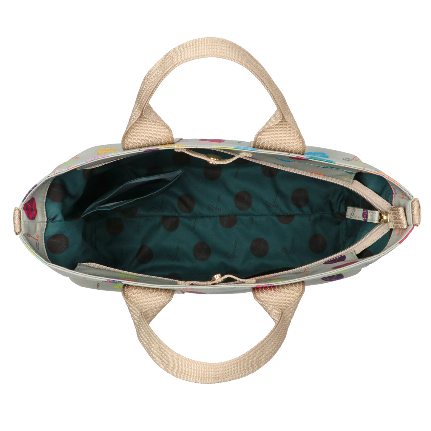 カートトート(ハーモニードットライン)／ブラック